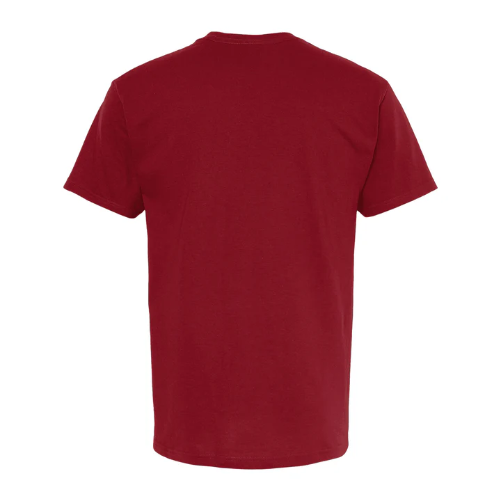 M&O 5500 - Playera Adulto Algodón Peinado - Rojo Cardenal