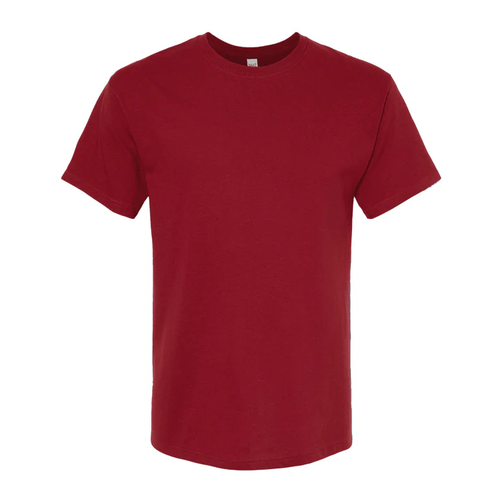 M&O 5500 - Playera Adulto Algodón Peinado - Rojo Cardenal