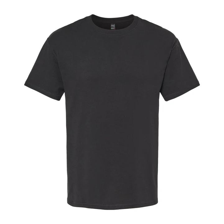 M&O 5500 - Playera Adulto Algodón Peinado - Negro