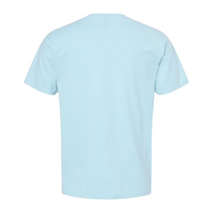 M&O 5500 - Playera Adulto Algodón Peinado - Azul Cielo