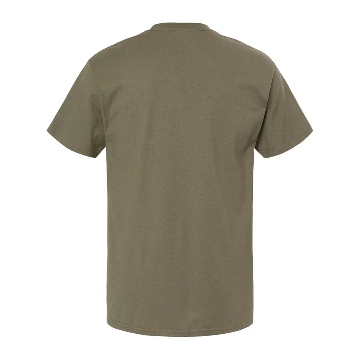 M&O 5500 - Playera Adulto Algodón Peinado - Verde Militar