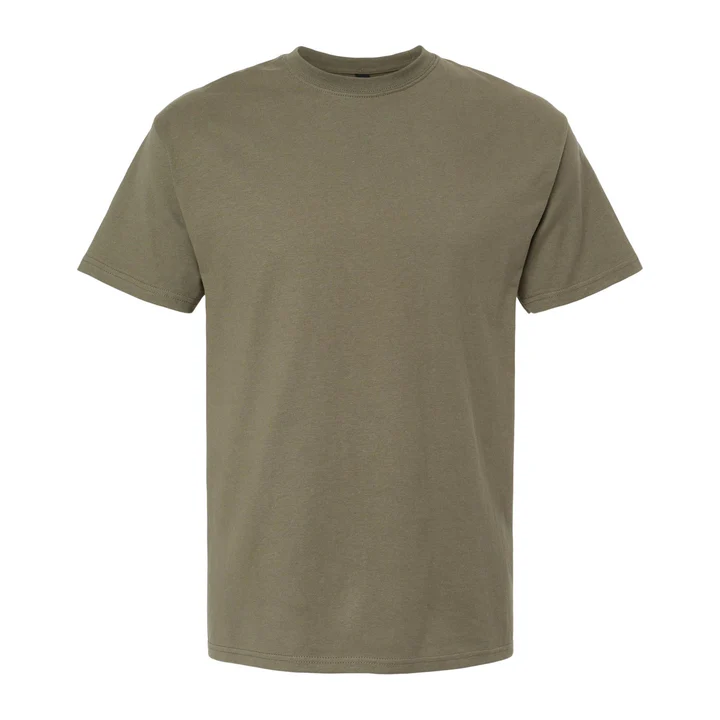 M&O 5500 - Playera Adulto Algodón Peinado - Verde Militar
